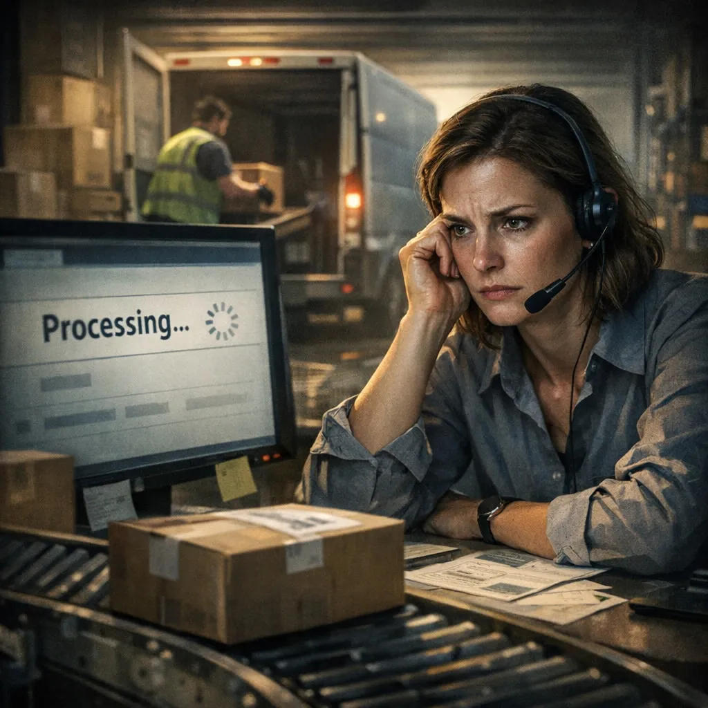 It shipped, but the store still says `processing`.